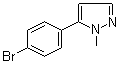 structure of CAS# 73387-52-7, 5-(4-Bromophenyl)-1-methylpyrazole
