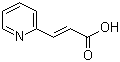 CAS # 7340-22-9, (E)-3-(Pyridin-2-yl)acrylic acid, (2E)-3-(pyridin-2-yl)prop-2-enoic acid, 2-Pyridylacrylic acid, 3-(Pyridin-2-yl)acrylic acid