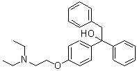 structure of CAS# 73404-00-9, alpha-[4-[2-(二乙基氨基)乙氧基]苯基]-alpha-苯基苯乙醇