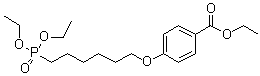 CAS # 73515-02-3, 4-[[6-(Diethoxyphosphinyl)hexyl]oxy]benzoic acid ethyl ester