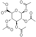 CAS # 7355-18-2, beta-D-Glucopyranuronic acid methyl ester 1,2,3,4-tetraacetate, Methyl 1,2,3,4-tetra-O-acetyl-beta-D-glucopyranuronate, Methyl tetra-O-acetyl-beta-D-glucopyranuronate, NSC 16925, NSC 82042