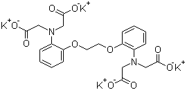 CAS 登录号：73630-08-7, 钙螯合剂钾盐, 1,2-双(2-氨基苯氧基)乙烷-N,N,N',N'-四乙酸四钾盐