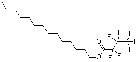 Heptafluorobutyric acid tetradecyl ester molecular structure (CAS 7365-36-8)