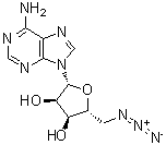 CAS # 737-76-8, 5'-Azido-5'-deoxyadenosine, 5'-Azidoadenosine, 5'-Deoxy-5'-azidoadenosine, NSC 98778