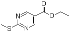 structure of CAS# 73781-88-1, Ethyl 2-(methylthio)-5-pyrimidinecarboxylate