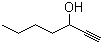 1-Heptyn-3-ol molecular structure (CAS 7383-19-9)