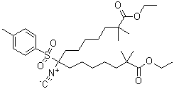 CAS 登录号：738606-44-5, 8-异氰基-2,2,14,14-四甲基-8-(4-甲苯基磺酰基)十五烷二酸二乙酯