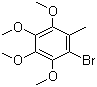 structure of CAS# 73875-27-1, 2-甲基-3,4,5,6-四甲氧基溴苯