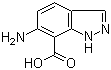 structure of CAS# 73907-95-6, 6-Amino-1H-indazole-7-carboxylic acid