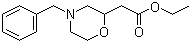 (4-Benzylmorpholin-2-yl)acetic acid ethyl ester molecular structure (CAS 73933-19-4)