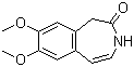 structure of CAS# 73942-87-7, 7,8-二甲氧基-1,3-二氢-2H-3-苯并氮杂卓-2-酮