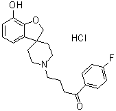 CAS # 73962-19-3, 1-(4-Fluorophenyl)-4-(7-hydroxyspiro[benzofuran-3(2H),4'-piperidin]-1'-yl)-1-butanone hydrochloride
