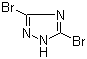 structure of CAS# 7411-23-6, 3,5-二溴-1,2,4-三氮唑