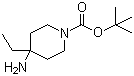 structure of CAS# 741687-07-0, tert-Butyl 4-amino-4-ethylpiperidine-1-carboxylate