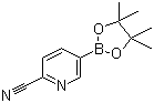 structure of CAS# 741709-63-7, 2-Cyanopyridine-5-boronic acid pinacol ester
