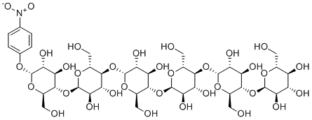 structure of CAS# 74173-30-1, 4-Nitrophenyl-alpha-D-maltohexaoside