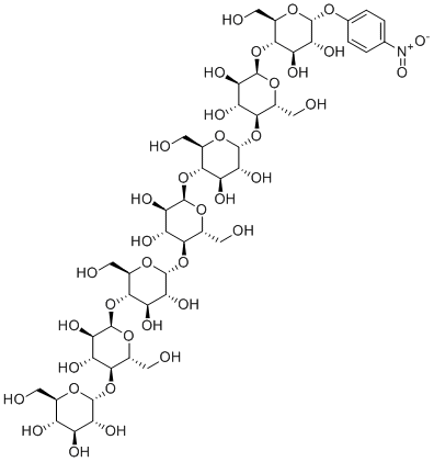 structure of CAS# 74173-31-2, 4-硝基苯基-α-D-麦芽七糖苷