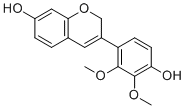 CAS # 74174-29-1, Haginin A, 3-(4-hydroxy-2,3-dimethoxyphenyl)-2H-chromen-7-ol