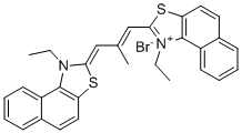 CAS # 7423-31-6, Stains-all, (2Z)-1-ethyl-2-[(E)-3-(1-ethylbenzo[e][1,3]benzothiazol-1-ium-2-yl)-2-methylprop-2-enylidene]benzo[e][1,3]benzothiazole,bromide