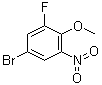 structure of CAS# 74266-66-3, 4-Bromo-2-fluoro-6-nitroanisole