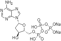 structure of CAS# 74299-50-6, 2'-Deoxyadenosine 5'-(tetrahydrogen triphosphate) disodium salt