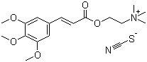Sinapine thiocyanate molecular structure (CAS 7431-77-8)