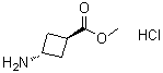 structure of CAS# 74316-29-3, 反式-3-氨基环丁烷羧酸甲酯盐酸盐