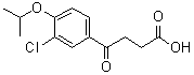 CAS # 74362-74-6, 3-Chloro-4-(1-methylethoxy)-gamma-oxobenzenebutanoic acid