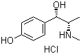 CAS # 7437-54-9, 4-Hydroxyephedrine hydrochloride, DL-1-(4-Hydroxyphenyl)-2-methyl-2-methylaminoethanol hydrochloride
