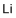 Litium molecular structure (CAS 7439-93-2)