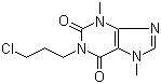 structure of CAS# 74409-52-2, 1-(3-氯丙基)可可碱