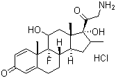 CAS # 744254-10-2, 21-Amino-9-fluoro-11,17-dihydroxy-16-methylpregna-1,4-diene-3,20-dione hydrochloride