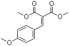 CAS # 7443-25-6, Dimethyl 4-methoxybenzylidenemalonate, Dimethyl (p-methoxybenzylidene)malonate, Hostavin BRE 25, Hostavin PR 25, NSC 306435, PR 25, Sanduvor PR 25, Cyasorb UV 1988