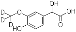 CAS 登录号：74495-70-8, 4-羟基-3-(甲氧基-D3)扁桃酸