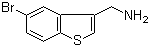 structure of CAS# 744985-64-6, (5-Bromo-3-benzo[b]thienyl)methylamine