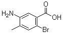 structure of CAS# 745048-63-9, 5-Amino-2-bromo-4-methylbenzoic acid