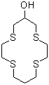 CAS # 74515-42-7, 1,4,8,11-Tetrathiacyclotetradecan-6-ol, 1-Hydroxy-3,6,10,13-tetrathiacyclotetradecane, 6-Hydroxy-1,4,8,11-tetrathiacyclotetradecane, NSC 650803