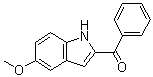 structure of CAS# 74588-78-6, (5-甲氧基-1H-吲哚-2-基)苯基甲酮