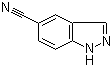 structure of CAS# 74626-47-4, 吲唑-5-甲腈
