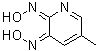 CAS # 7463-57-2, 5-Methyl-2,3-pyridinedione 2,3-dioxime, NSC 404703