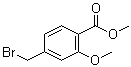 structure of CAS# 74733-27-0, 4-(溴甲基)-2-甲氧基苯甲酸甲酯