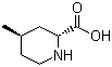 structure of CAS# 74892-81-2, (2R,4R)-4-甲基-2-哌啶甲酸