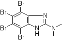 structure of CAS# 749234-11-5, 2-Dimethylamino-4,5,6,7-tetrabromobenzimidazole