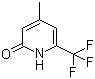 structure of CAS# 749256-84-6, 4-甲基-6-(三氟甲基)吡啶-2(1H)-酮