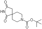 structure of CAS# 752234-60-9, 1,3-二氧代-2,8-二氮杂螺[4.5]癸烷-8-羧酸叔丁酯
