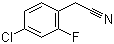 structure of CAS# 75279-53-7, 4-Chloro-2-fluorophenylacetonitrile