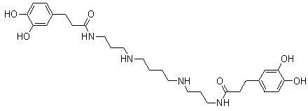 Kukoamine A molecular structure (CAS 75288-96-9)