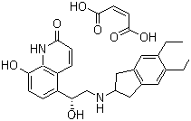 structure of CAS# 753498-25-8, Indacaterol maleate