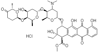 structure of CAS# 75443-99-1, 阿柔比星盐酸盐