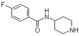 structure of CAS# 75484-39-8, 4-(4-Fluorobenzamido)piperidine